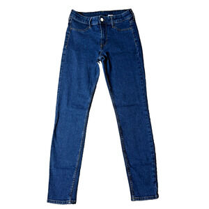 H&M Skinny Ankle Denim Jeans Dark Wash Blue Women's Sz 27 Stretchy Jeggings